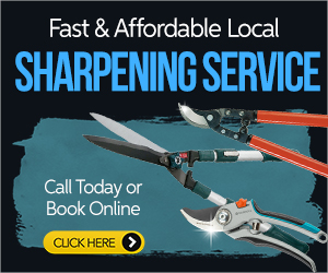 garden tool sharpening